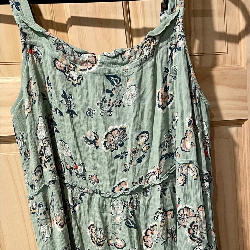 Maurice’s floral spaghetti strap midi dress. Size XL